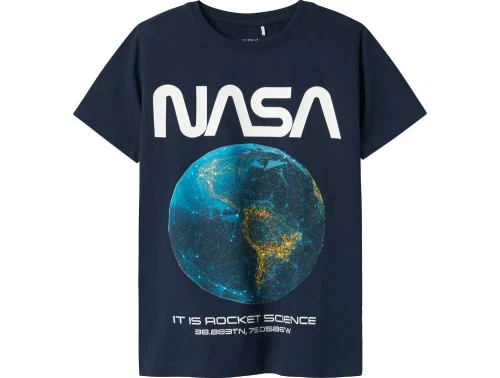 Name It t-shirt navy blazer med NASA print